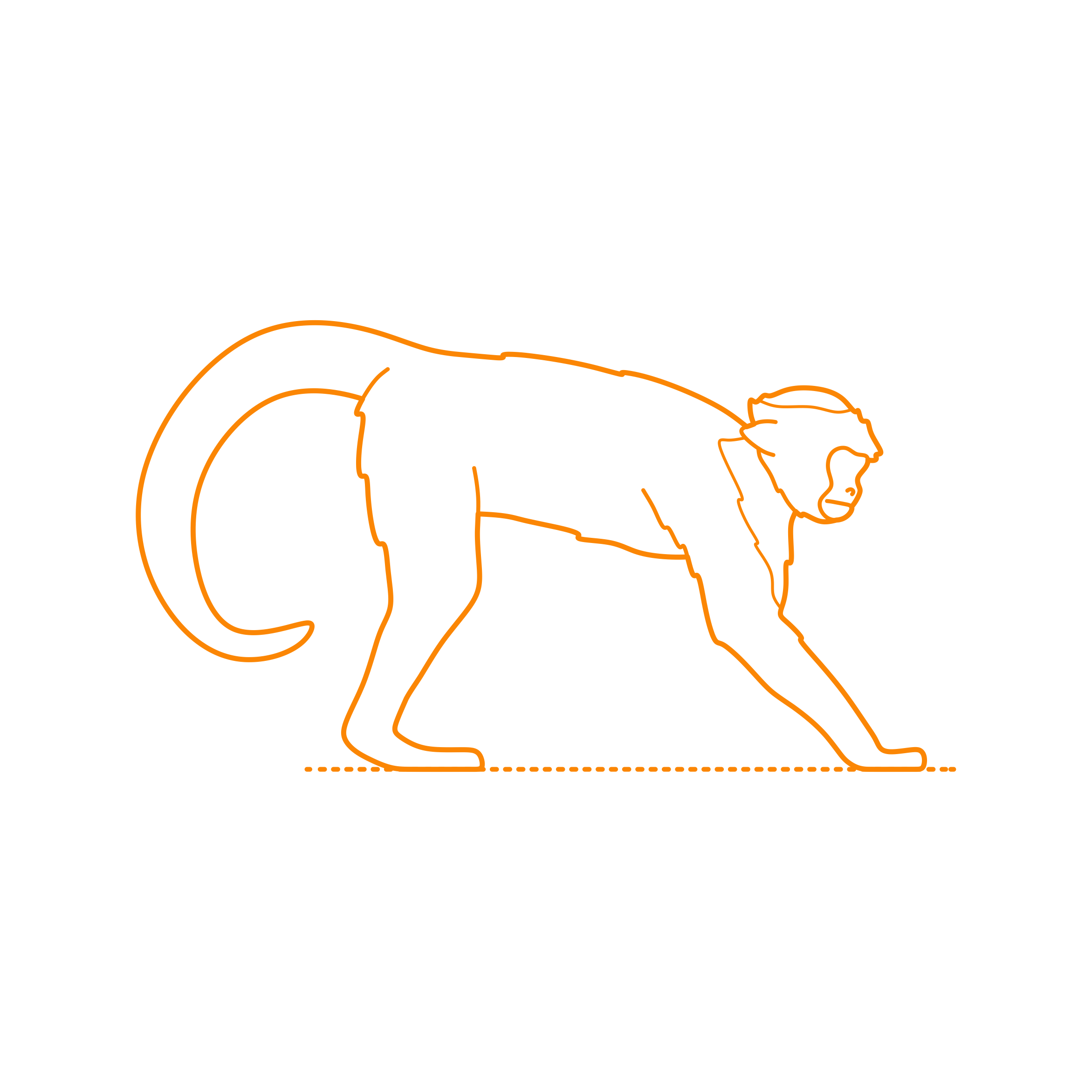 Animals New World Monkeys Contour Svg Vector Free Vectors